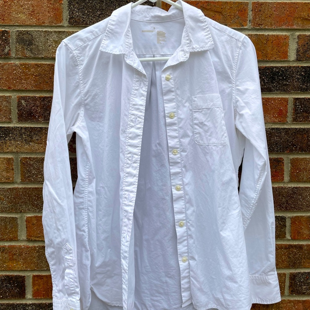 White Cotton Button Down